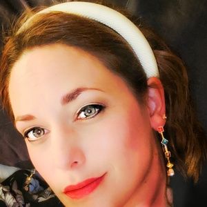 Ivory Puffy Striped-Texture Headband